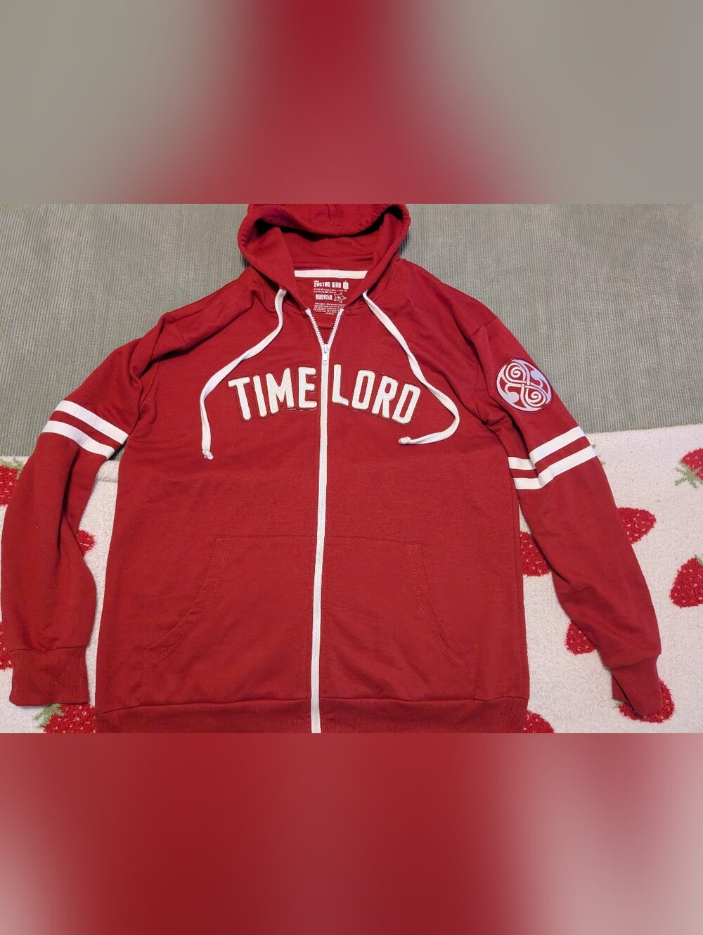 Doctor Who Time Lord Zip-Up Hoodie Ripple Junction Vintage XL